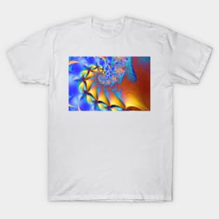 Waves and Fins Fractal T-Shirt